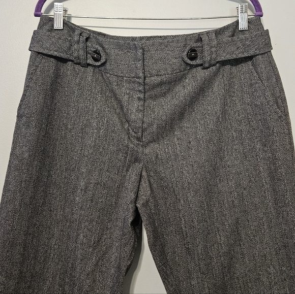 Apt. 9 Maxwell Cut Gray Herringbone Dress Trousers - Picture 2 of 4